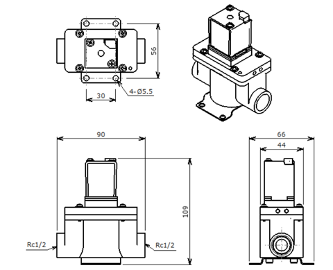 Bidirectional Pilot-Operated Valve