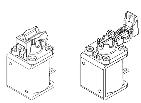 Pinch Valve with Easy Tubing Replacement Mechanism