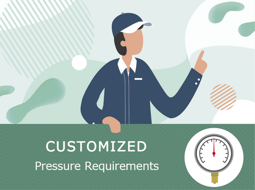 Customizing valves and pumps -Controlling high-pressure media-