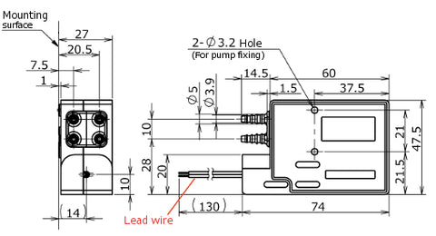 Ring Pump RP-2GⅡ Series [Discharge Rate: 20 - 80 mL/min]