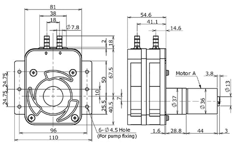 Ring Pump RP-2S Series [Discharge Rate: 1,000 - 1,600 mL/min]