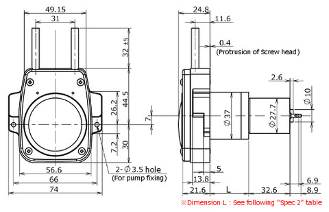 Ring Pump RP-M Series (AC-Type) - [Discharge Rate: 5 - 35 mL/min]