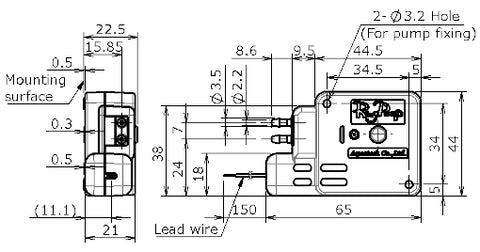 Ring Pump RP-GⅢ Series [Discharge Rate: 2.5 - 12 mL/min]